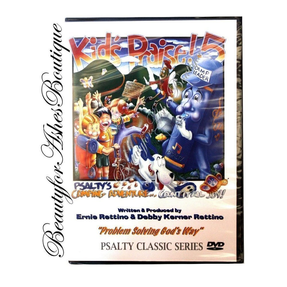 Psalty the Singing Songbook Fun Singalong Camping Adventure Kids Prasie 5 DVD